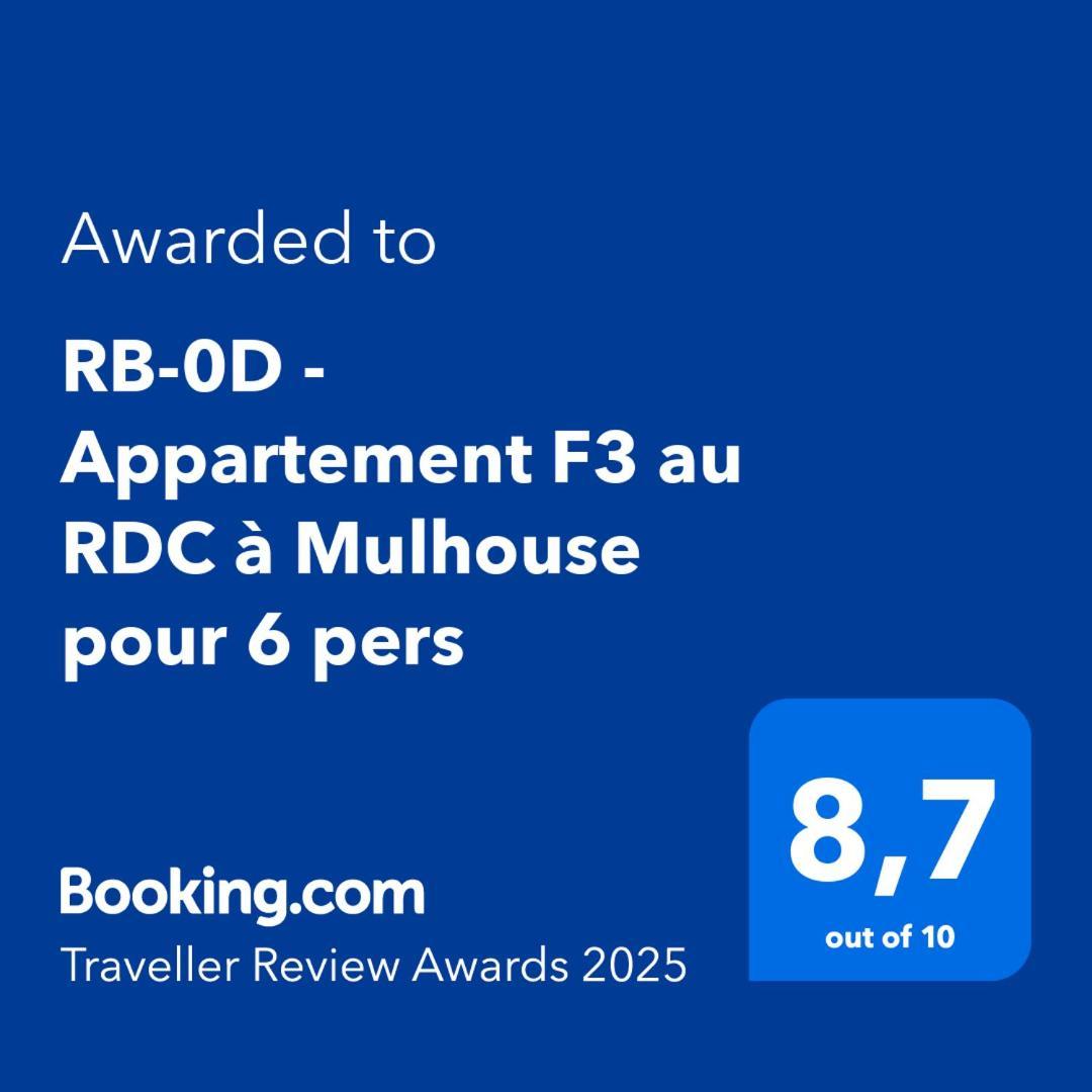Rb-0d - Entier F3 Au Rdc De 1 A 6 Pers Apartment Mulhouse
